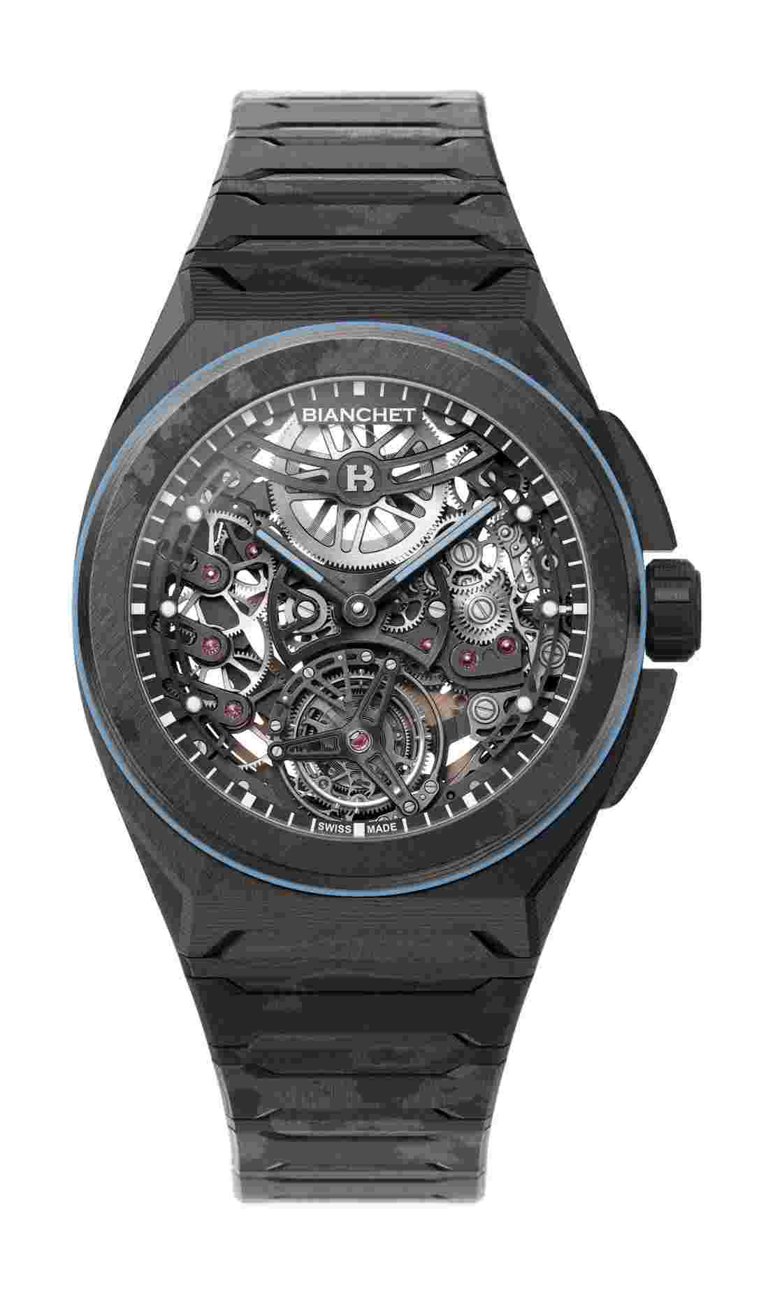 Rotondo Ultrafino Carbon Skeleton Sky Blue