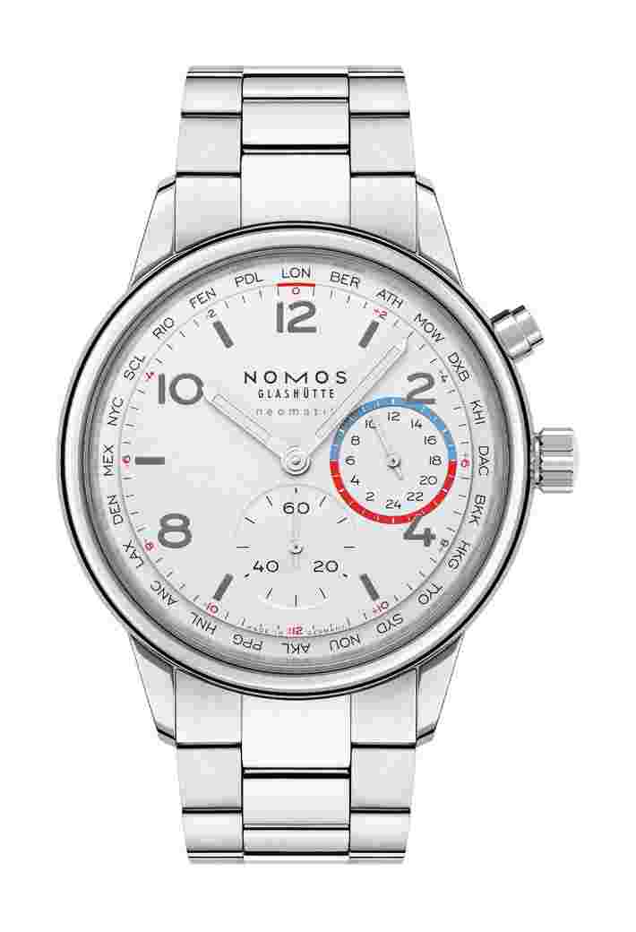 Nomos Glashütte
Club Sport neomatik Worldtimer white