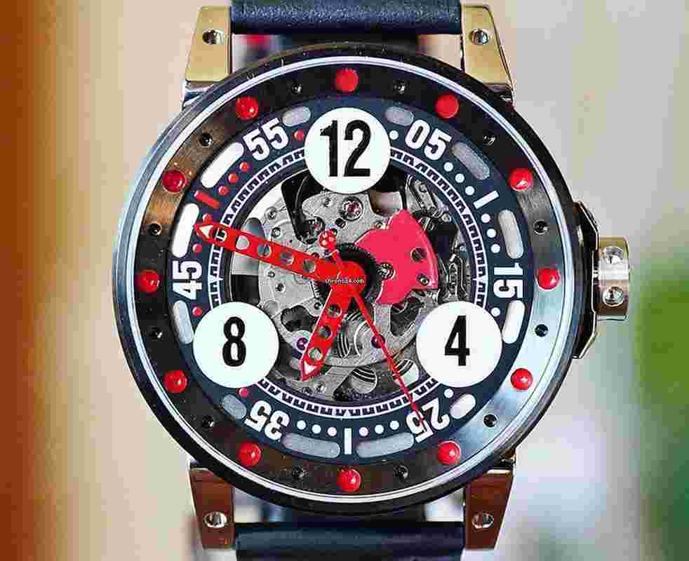 B.R.M V6-44
SPORT Automatic Skeleton Black & Red