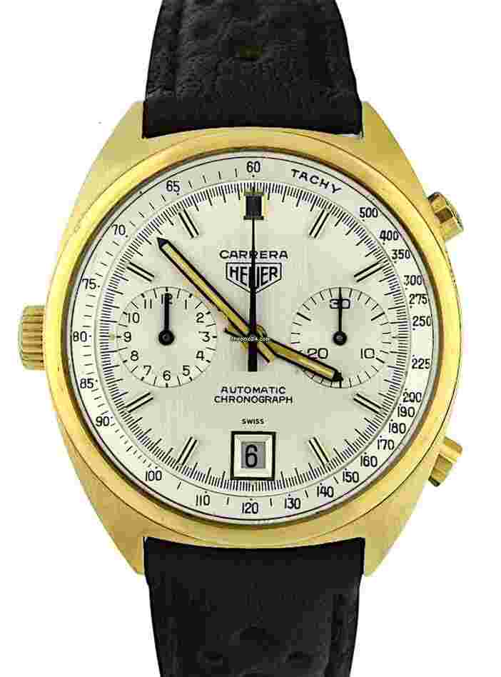 Heuer
Carrera 1158 S Vintage 1972 Automatic 18k Gold UNPOLISHED