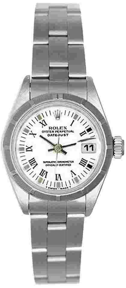 Rolex Oyster Perpetual Lady Date
Ladies Watch 69240 White Roman Dial