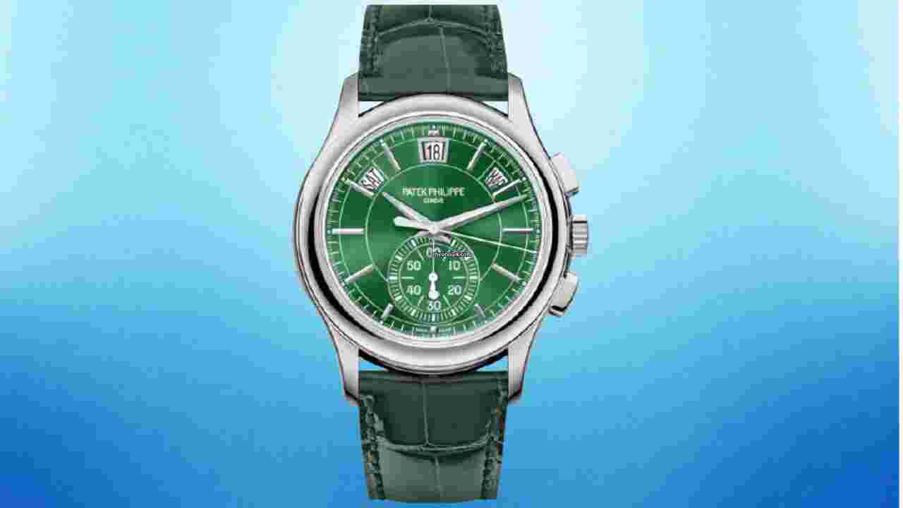 Patek Philippe Annual Calendar Chronograph
5905P-014 Platinum Limited Edition Green Annual Calendar