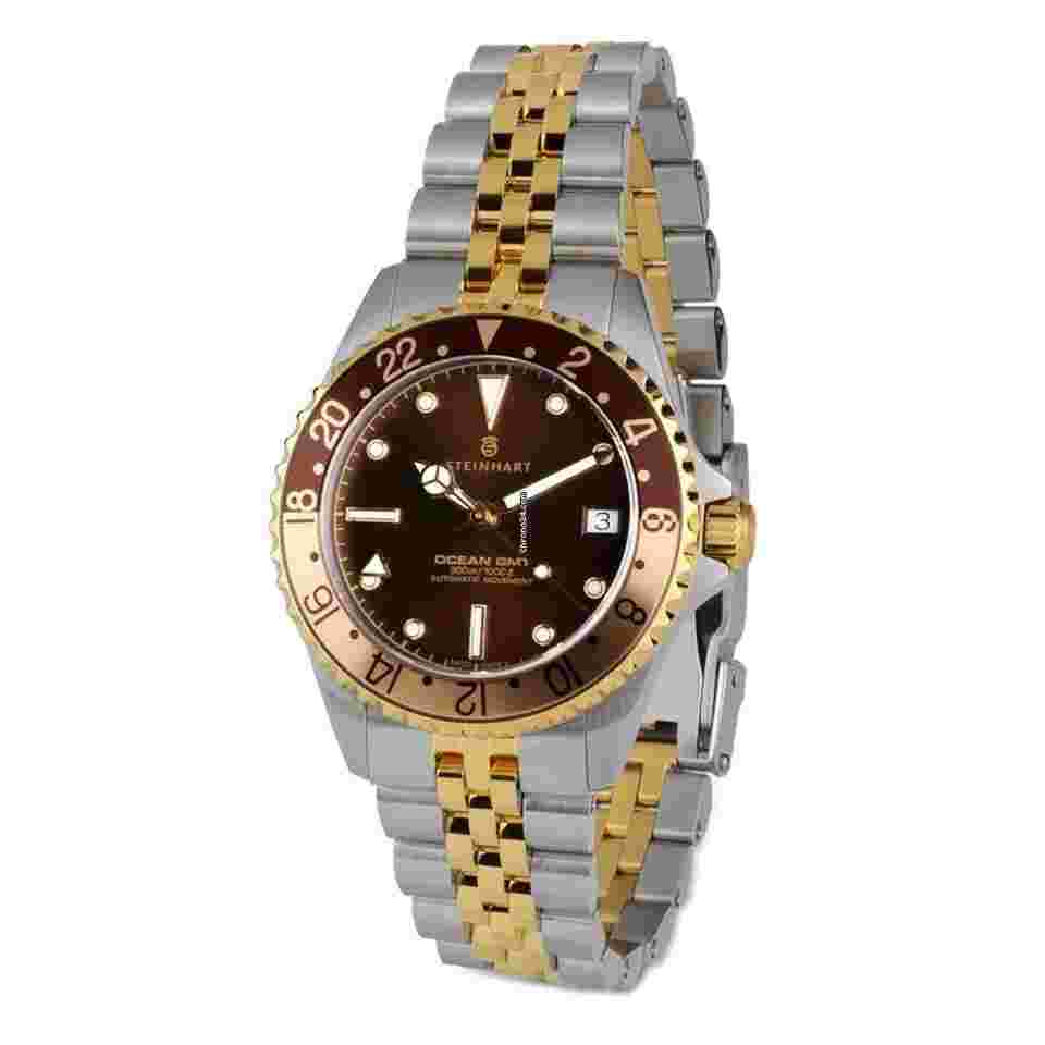 Steinhart Ocean 1
39mm Two Tone Cholate Automatic Men's Swiss Diver Watch 103-1218