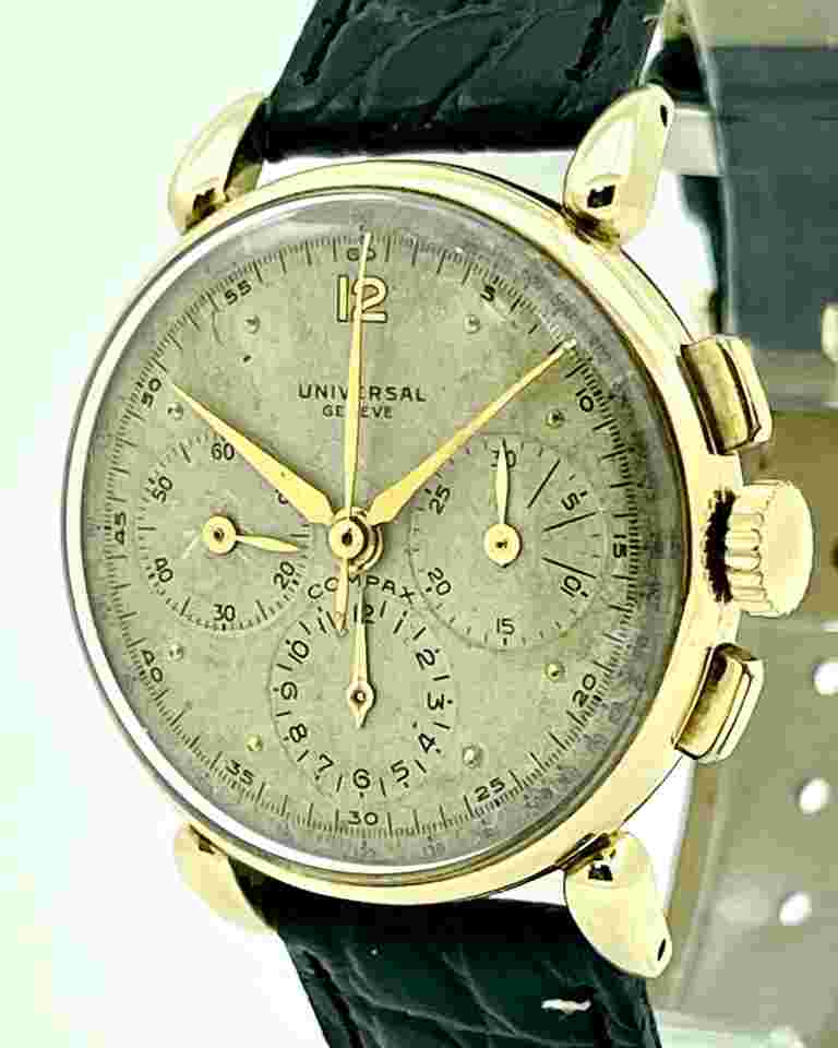 Universal Genève Compax
52217 Compax 1945 Solís Gold 14 Kt