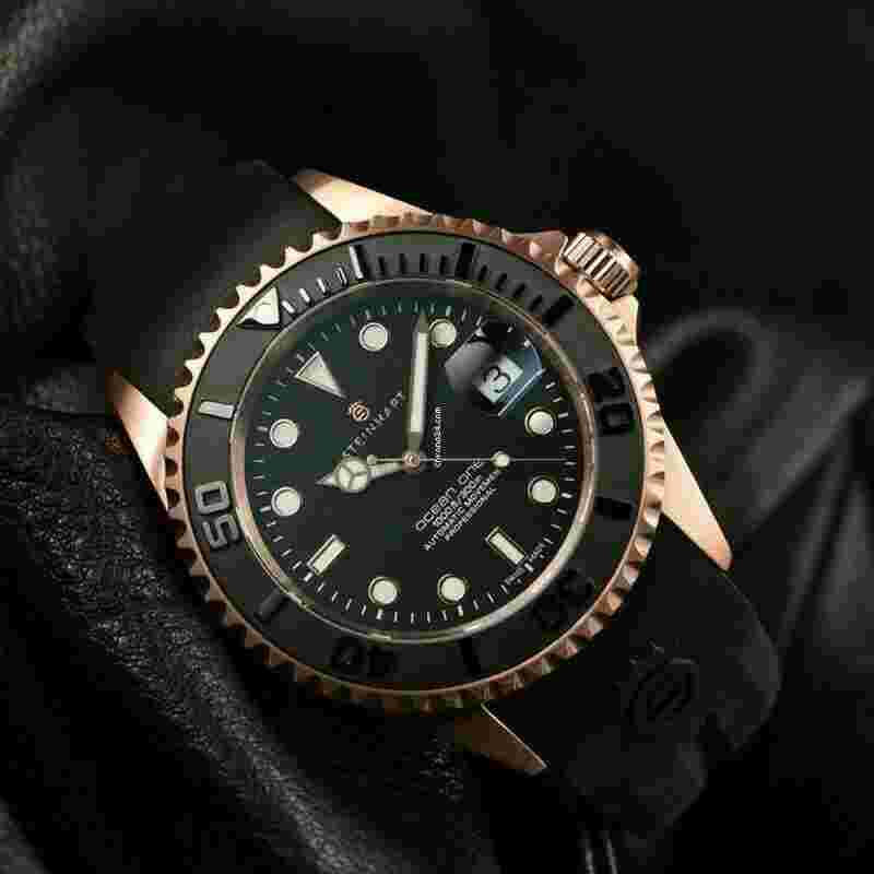Steinhart Ocean 1
One PINK GOLD Swiss Dive Watch 103-0893