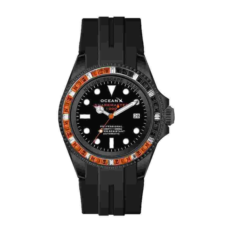 OceanX Sharkmaster 1000 Volcano 44mm Men's Diver Watch Limited Edition SMS1033