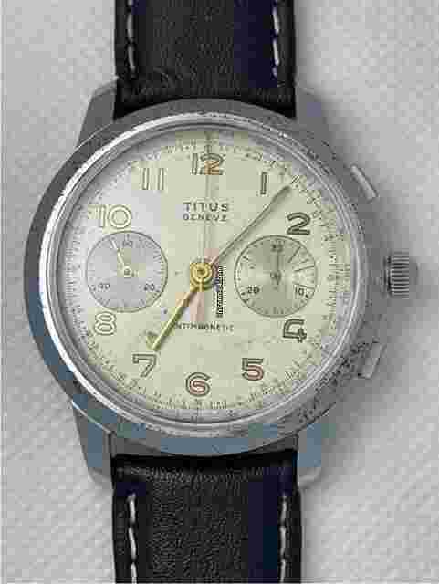 Titus
Geneve Chronograph Stainless Steel Large/Jumbo Cal. Landeron51 Vintage Swiss Made