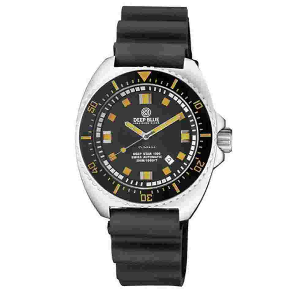 Deep Blue
Star 1000 Vintage Swiss 45mm Automatic Diver Men's Watch 330WR