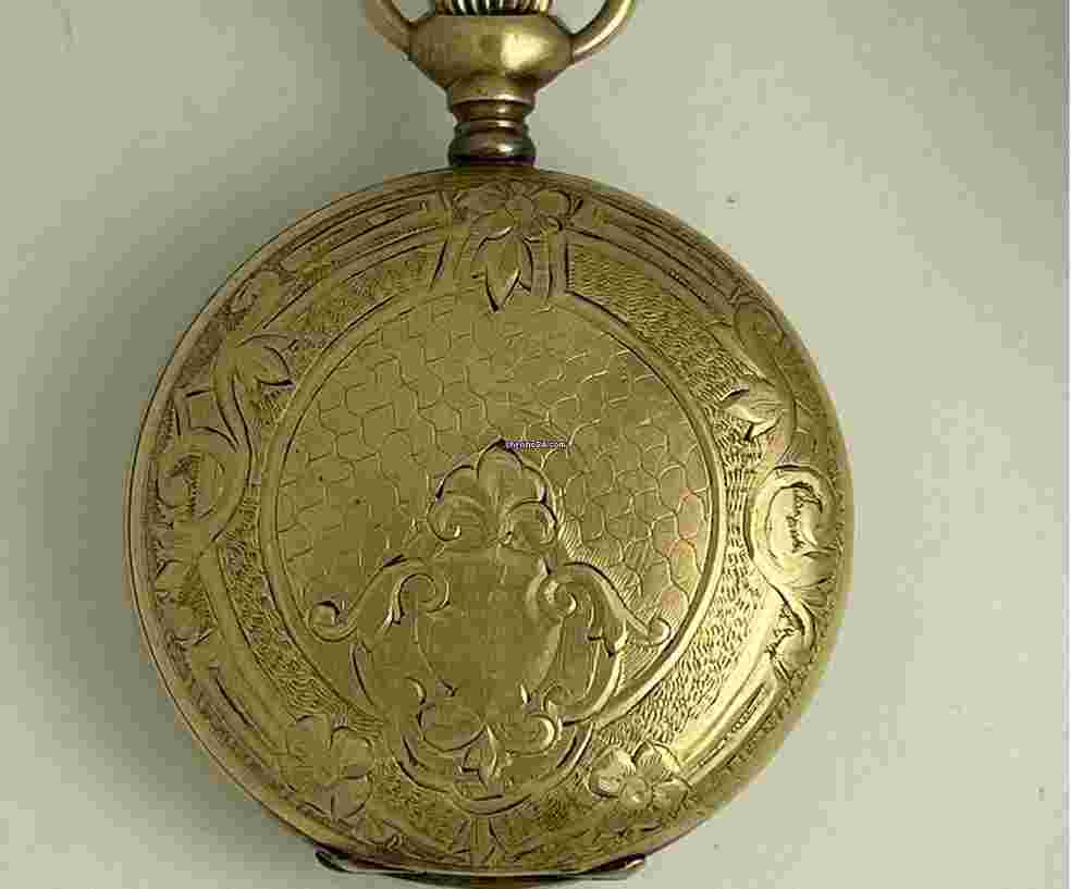 Waltham
Railroad Military Gold Filled Hunter Case Savonette Antique Pocket Watch Porcelain Dial .