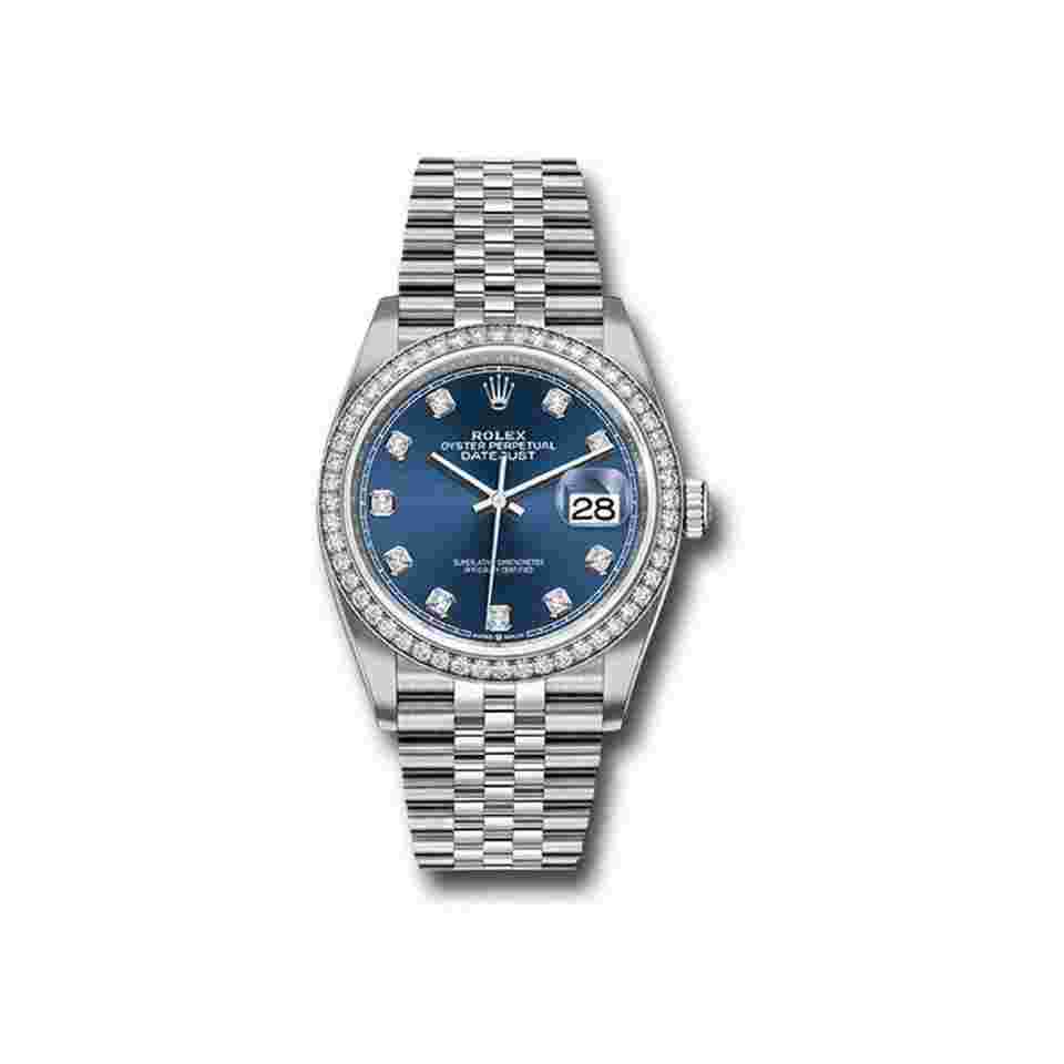 Rolex Datejust 36
126284RBR Blue Diamond Jubilee Bracelet Unworn 2023