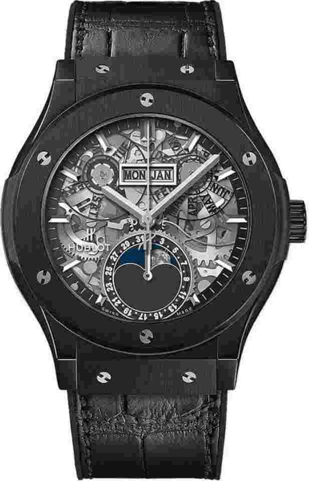 Hublot Classic Fusion Aerofusion
Skeleton Moonphase Black Ceramic NEW SEALED 547.CX.0170.LR