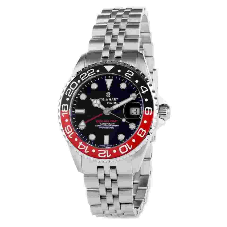 Steinhart
Ocean 39 GMT.2 BLACK-RED Ceramic Diver Watch Men's WR300 103-1154