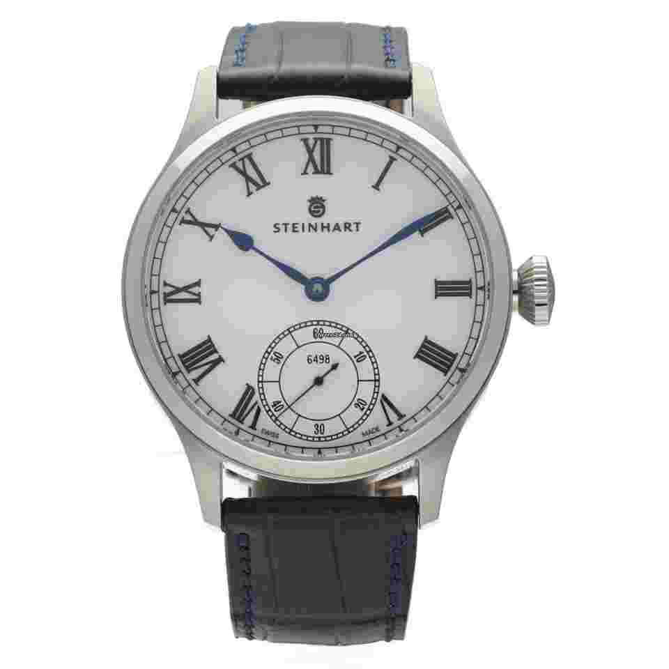 Steinhart
Marine Chronometer II Steel 44 mm White Dial Manual Wind Men's Watch