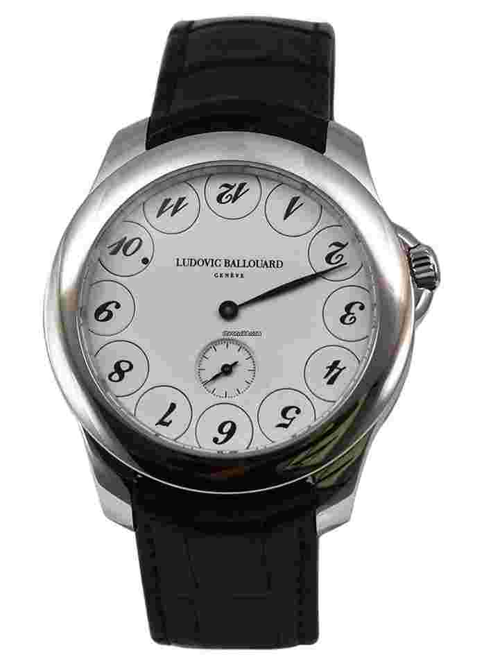 Ludovic Ballouard
Upside Down 41mm in Platinum on Black Crocodile Leather Strap with Silver Dial
