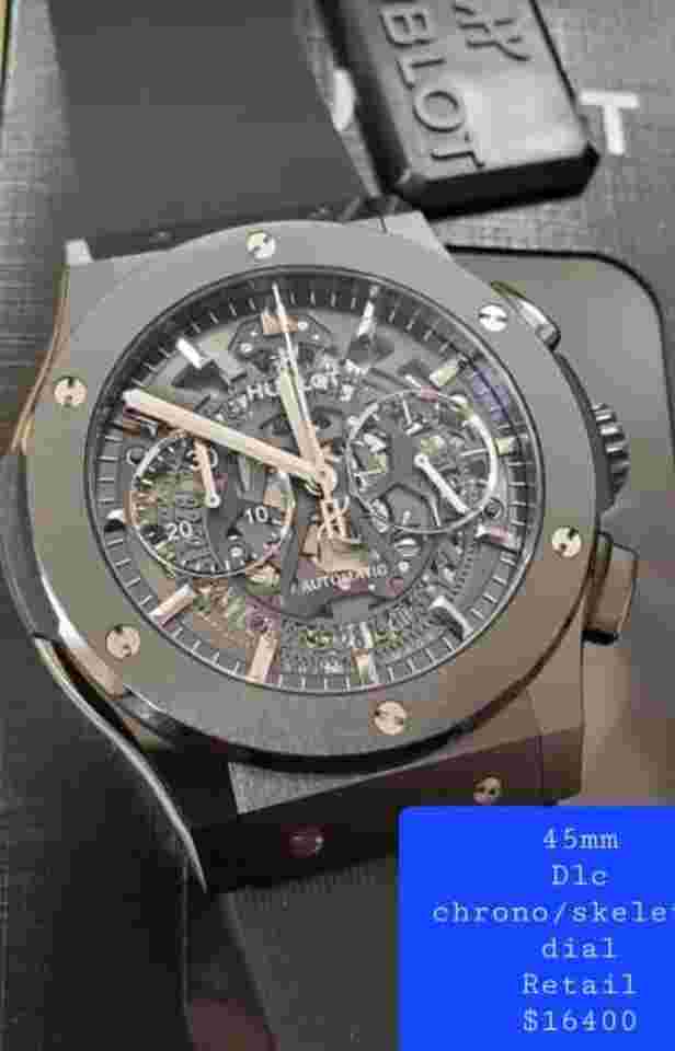 Hublot Classic Fusion Aerofusion
Ceramic Aerofusion Chronograph 45mm 525.CM.0170.RX NEW UNWORN