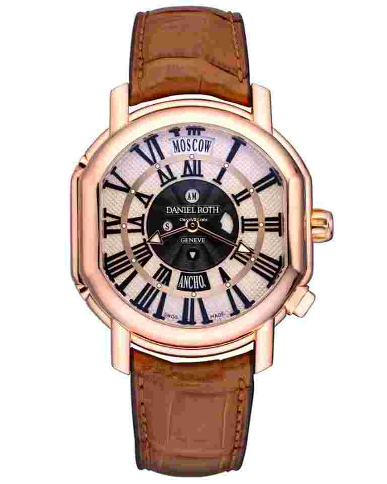 Daniel Roth
Academie Metropolitan Dual Time 18K Rose Gold Men`s Watch