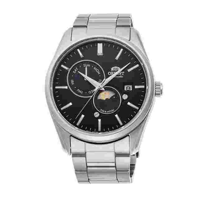 Orient Sun and Moon & MOON Mechanical Watch Contemporary Black RN-AK0302B RA-AK0302B