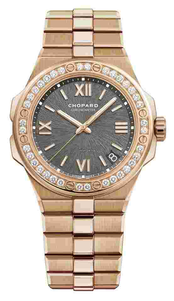 Chopard Alpine Eagle
41mm Rose Gold Diamonds Grey Dial NEW UNWORN 295363-5002