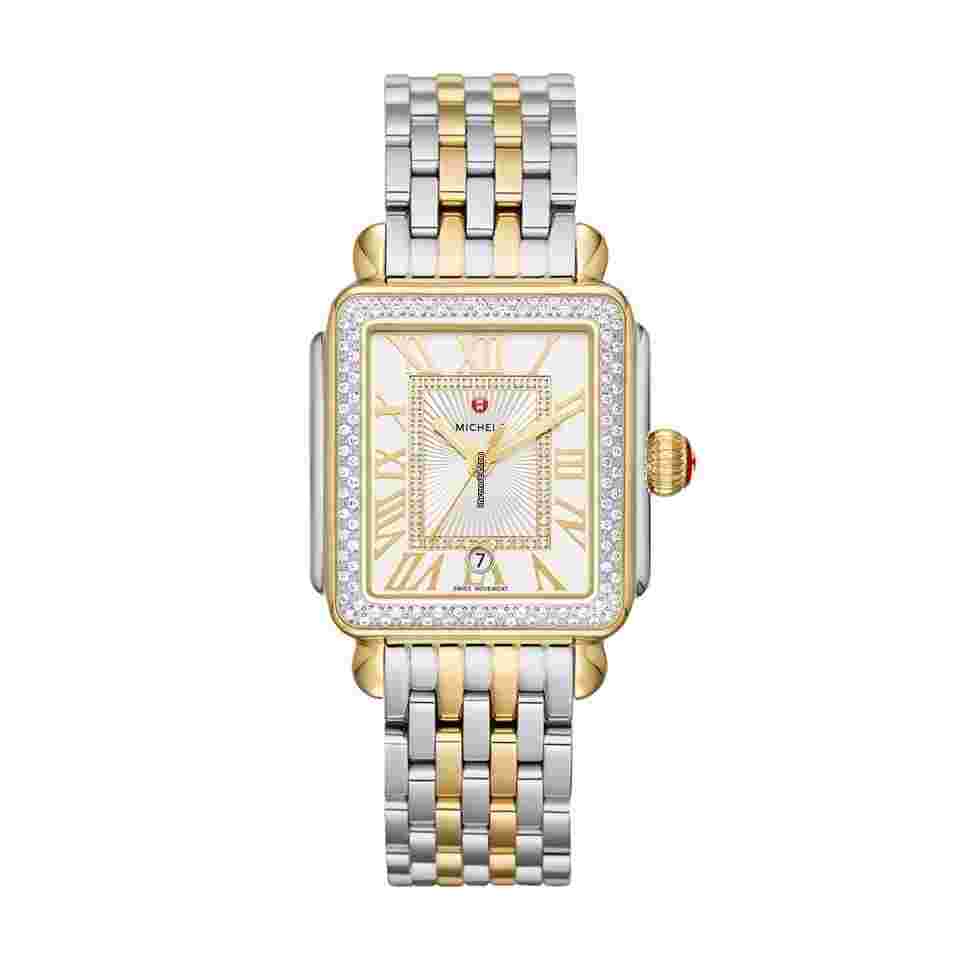 Michele Deco
MWW06T000144 Deco Madison 33mm Two Tone Diamonds Quartz Women's Watch