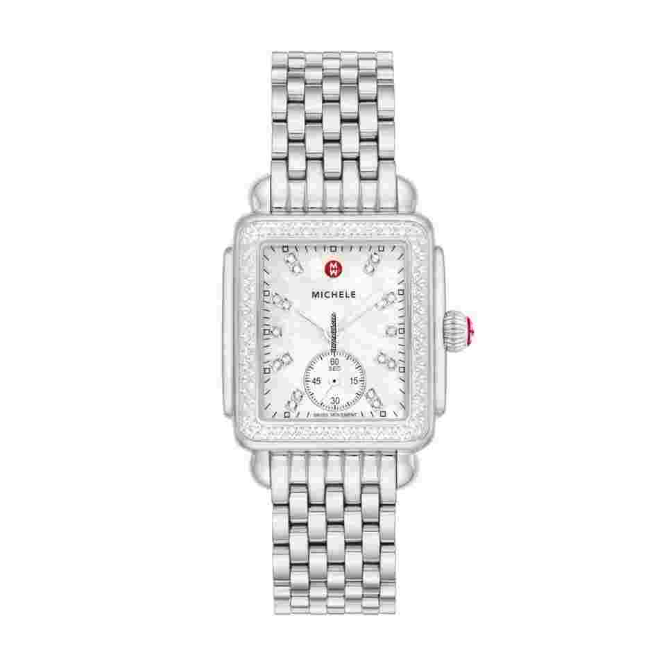Michele Deco
MWW06V000122 Deco Mid 29 mm Steel MOP Diamond's Quartz Women's Watch