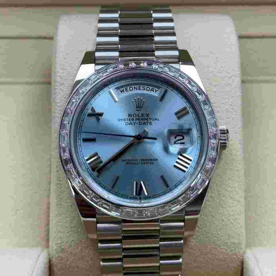 Rolex Day-Date 40
NEW 2024 Day-Date 40 ICE BLUE FACTORY DIAL