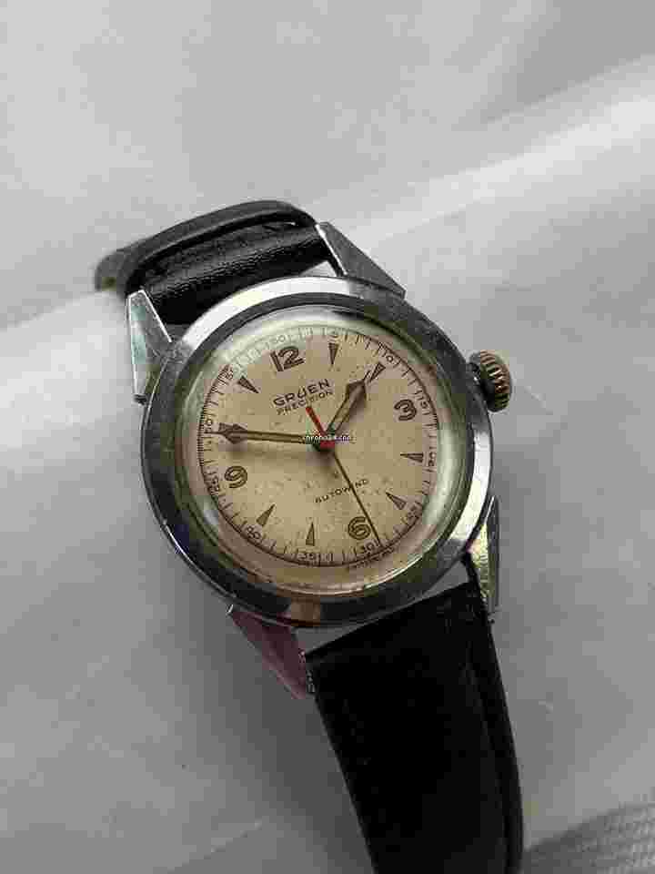 Gruen Precision
Automatic Doctors Medical Vintage Stainless Steel Screw Down Back Vintage Swiss