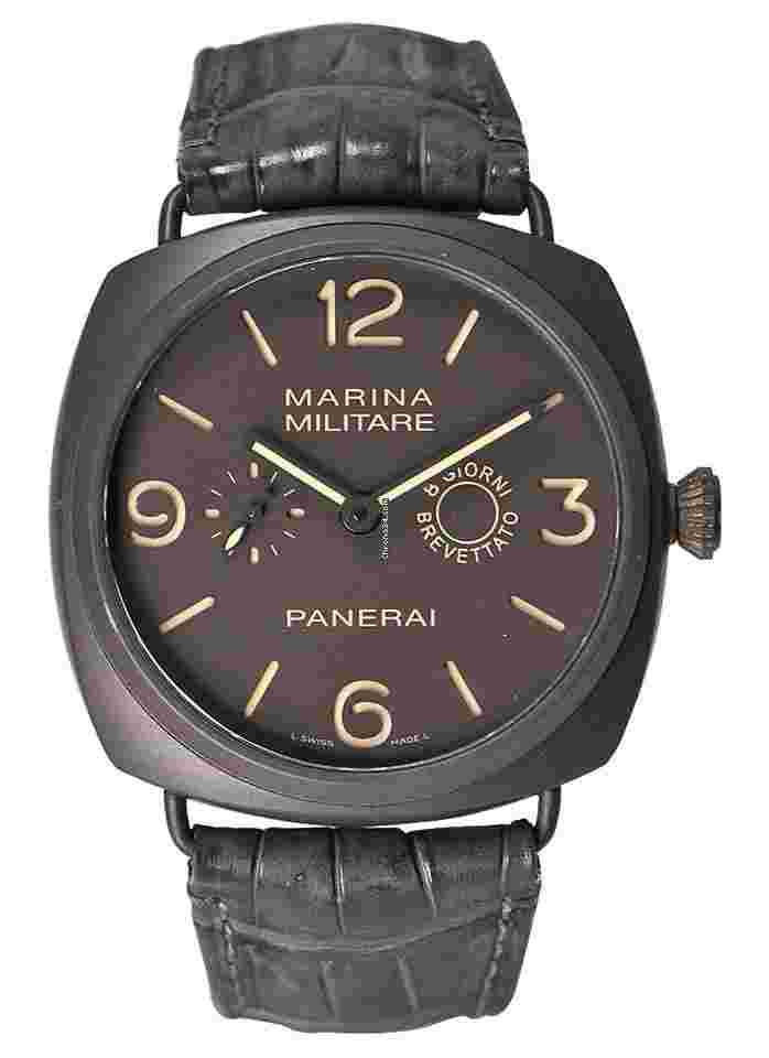 Panerai Radiomir
PAM 339 - Radiomir 8 Giorni Brevattato in Black Ceramic on Grey Calfskin Leather Strap - LE to 1500 pcs