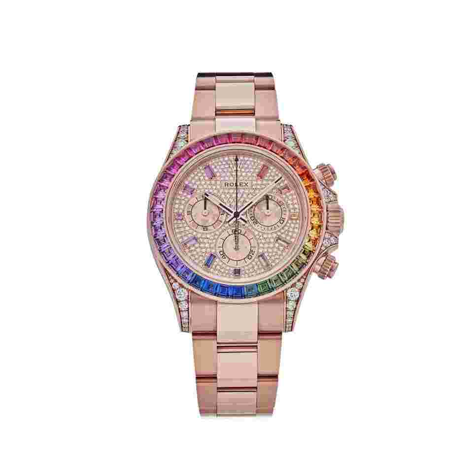 Rolex Daytona
116595RBOW 'Rainbow' Rose Gold Pave Diamond Dial Sapphire Bezel (2022)
