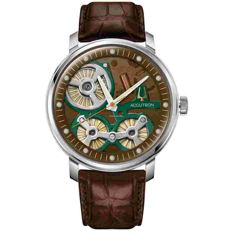 Bulova Accutron
Spaceview 2020 La Palina Edition Brown Watch 2ES6A007 with Cigar Humidor Set