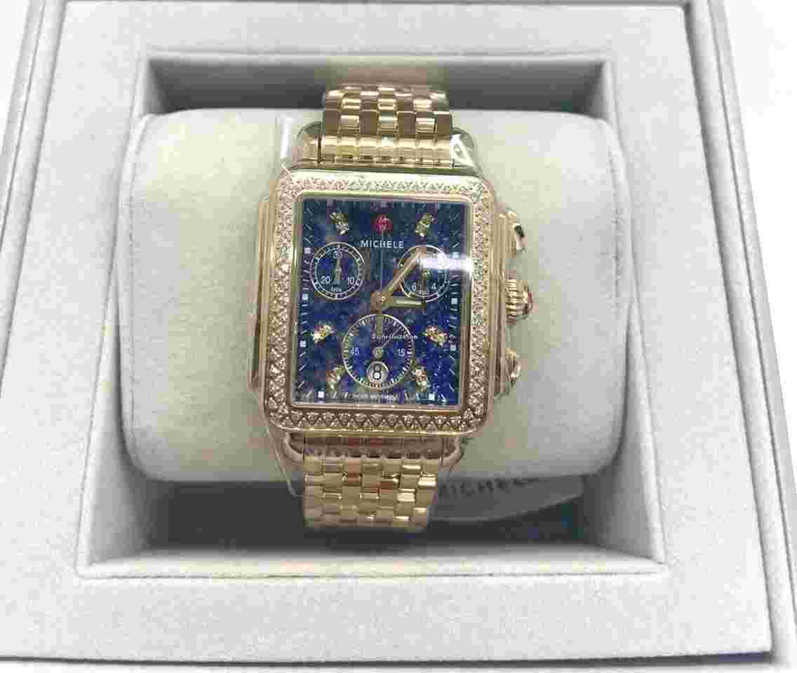 Michele Deco
Gold Diamond Stainless Steel Watch MWW06A000791