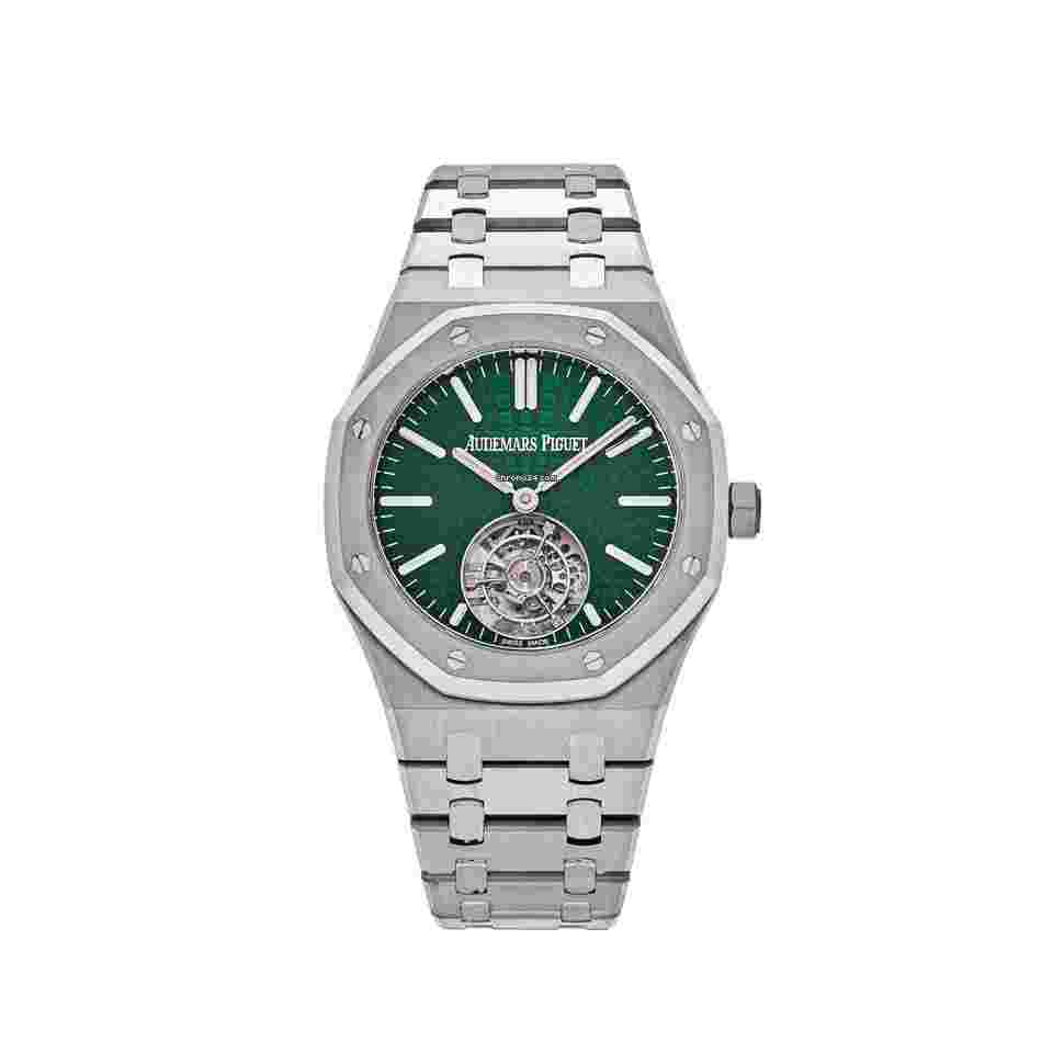 Audemars Piguet Royal Oak Tourbillon
26534TI.OO.1220TI.01 Selfwinding Flying Tourbillon Green Dial Limited Edition