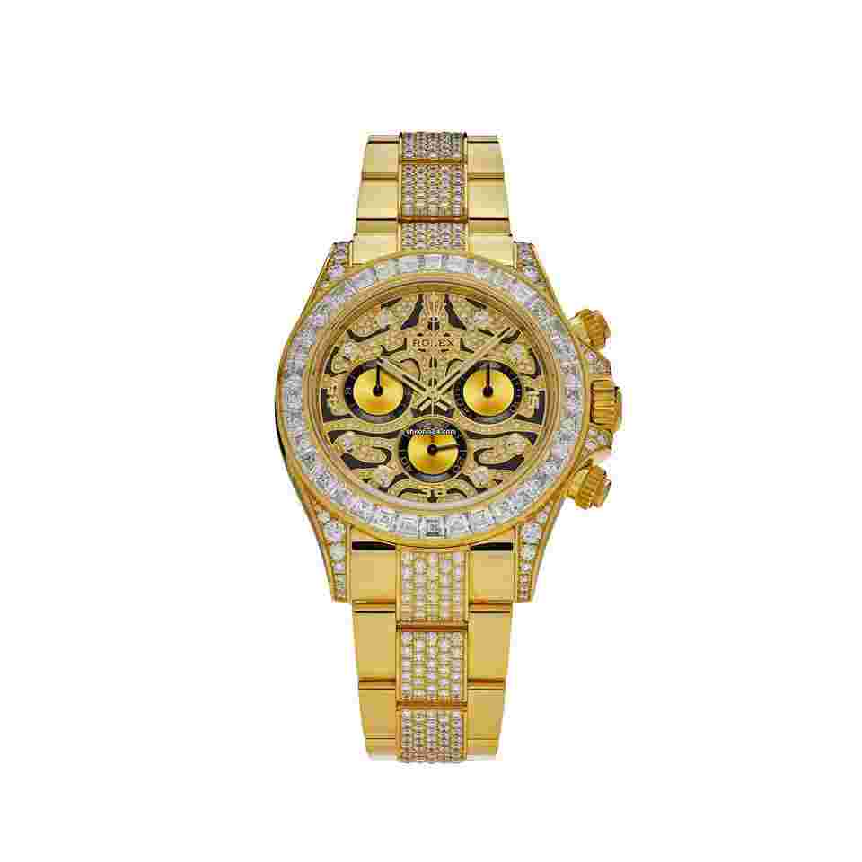 Rolex Daytona
'Eye of the Tiger' 116598TBR Yellow Gold Diamond Accents