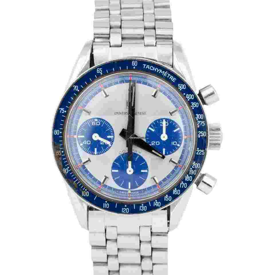 Universal Genève Compax
Nina Rindt Blue Stainless Steel 36mm Watch 885.107
