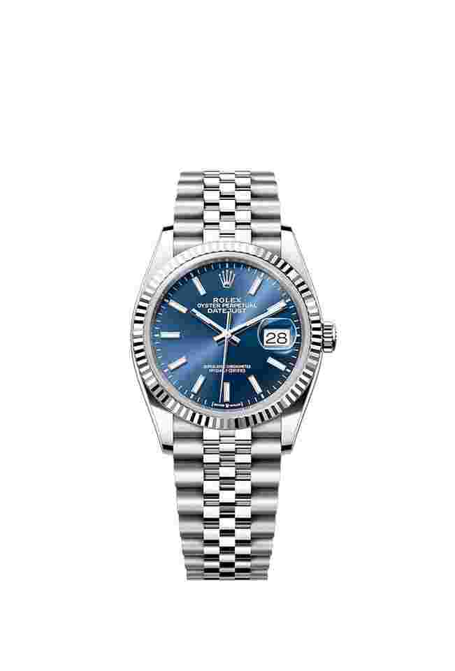 Rolex Datejust 36
2025 UNWORN Datejust 36mm Fluted White Gold Bezel Jubilee Bracelet Blue Index Dial