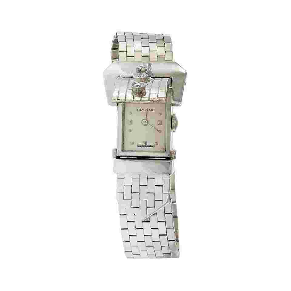 Glycine
Cocktail Bracelet Watch 14K White Gold and Diamonds