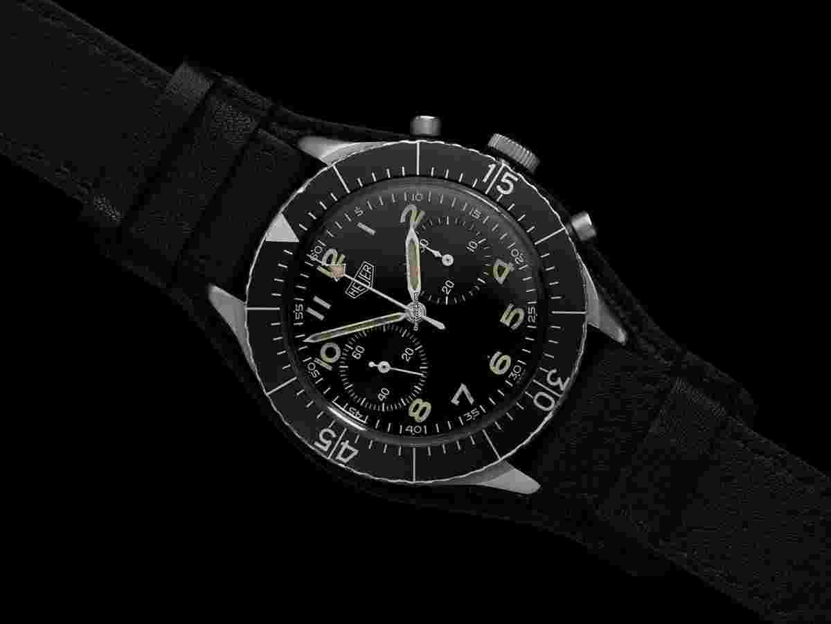 Heuer
1960's Bundeswehr 1550SG Vintage Flyback Chronograph Mens Watch - Stainless Steel