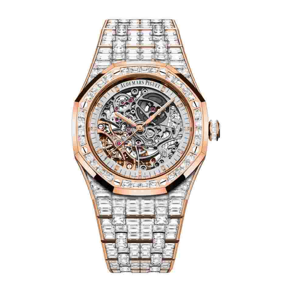 Audemars Piguet Royal Oak Double Balance Wheel Openworked
15417OR.ZZ.1267OR.01.A Double Balance Wheel Openworked Baguette Bezel