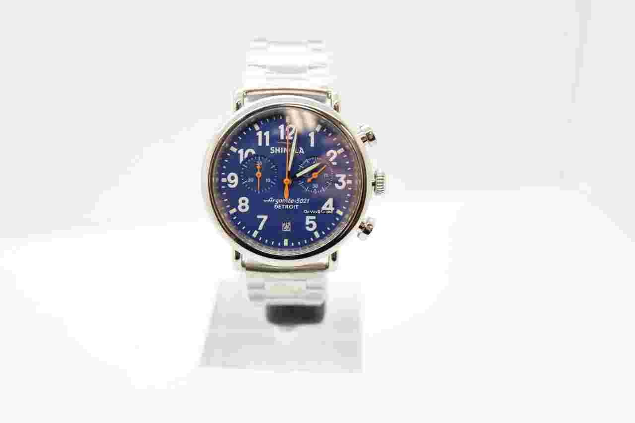 Shinola
Men's Runwell 2 Eye Chrono Bracelet Watch 41mm S0120283785