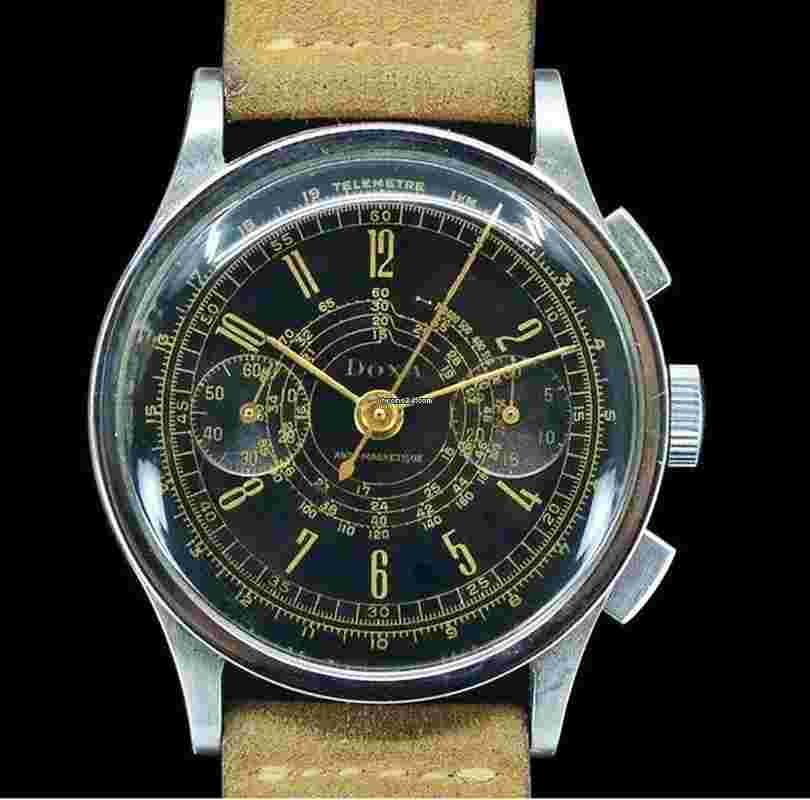 Doxa
Antimagnetic Chronograph Gilt Dial 1940s