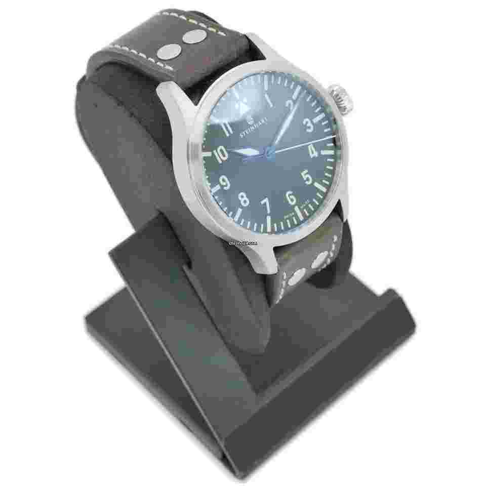 Steinhart Nav B-Uhr 44
Automatic A-Muster Swiss Pilot Watch 107-0336 Brown Leather Strap