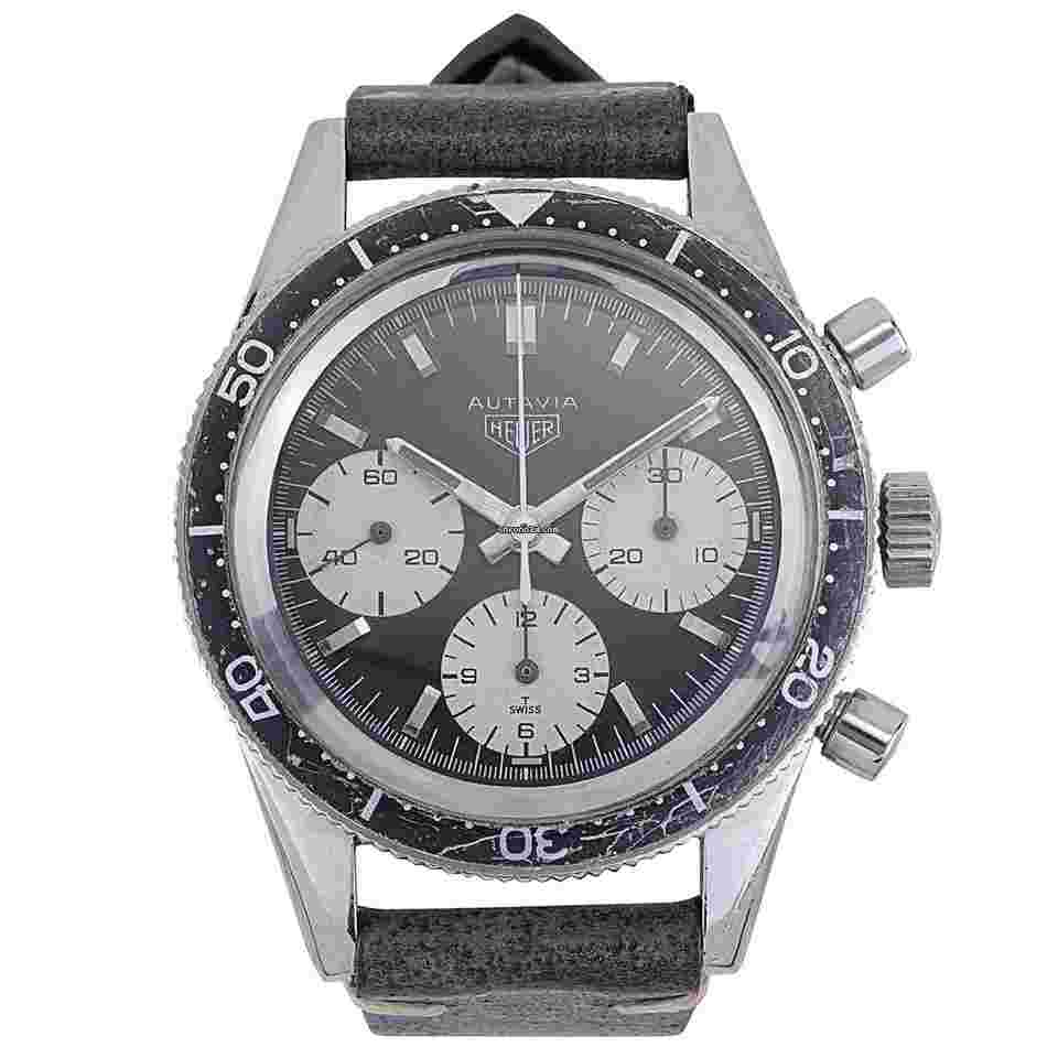 Heuer
Autavia 2446 Reverse Panda 1966 Chronograph 40mm Valjoux 72