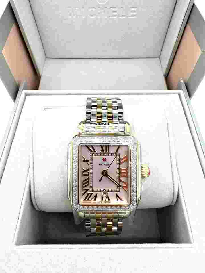 Michele Deco
Madison Two-Tone 18K Gold-Plated Diamond Watch MWW06T000266
