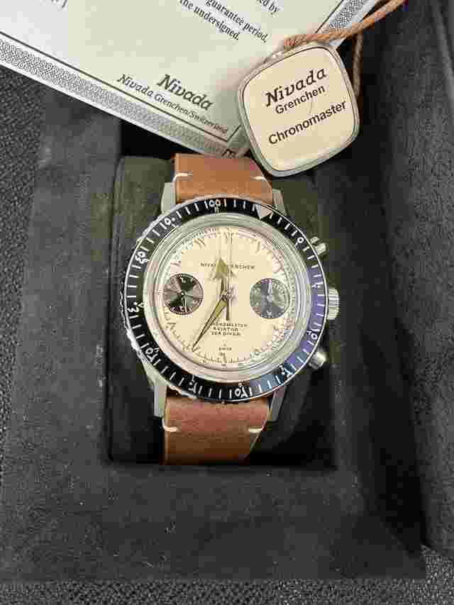 Nivada GRENCHEN X PERPETUEL UAE Chronomaster Panda First Edition Limited 50 Full set limited edition