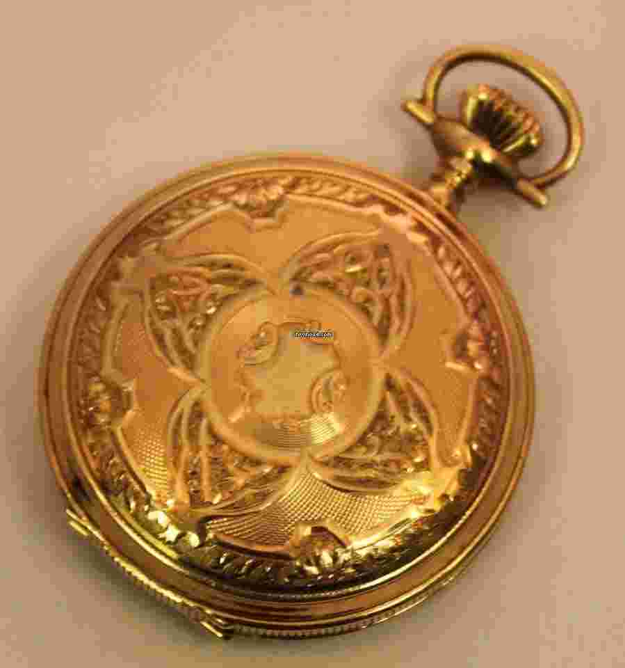 Waltham
14k Solid Yellow Gold 33mm Hunter Pocket-watch 31 Grams