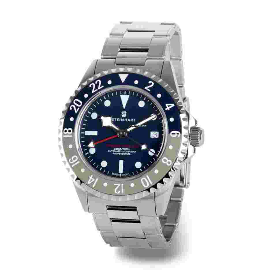 Steinhart
Ocean 3 GMT Blue-Grey Ceramic 42mm Auto Men Watch SW330-2 elabore 103-1327