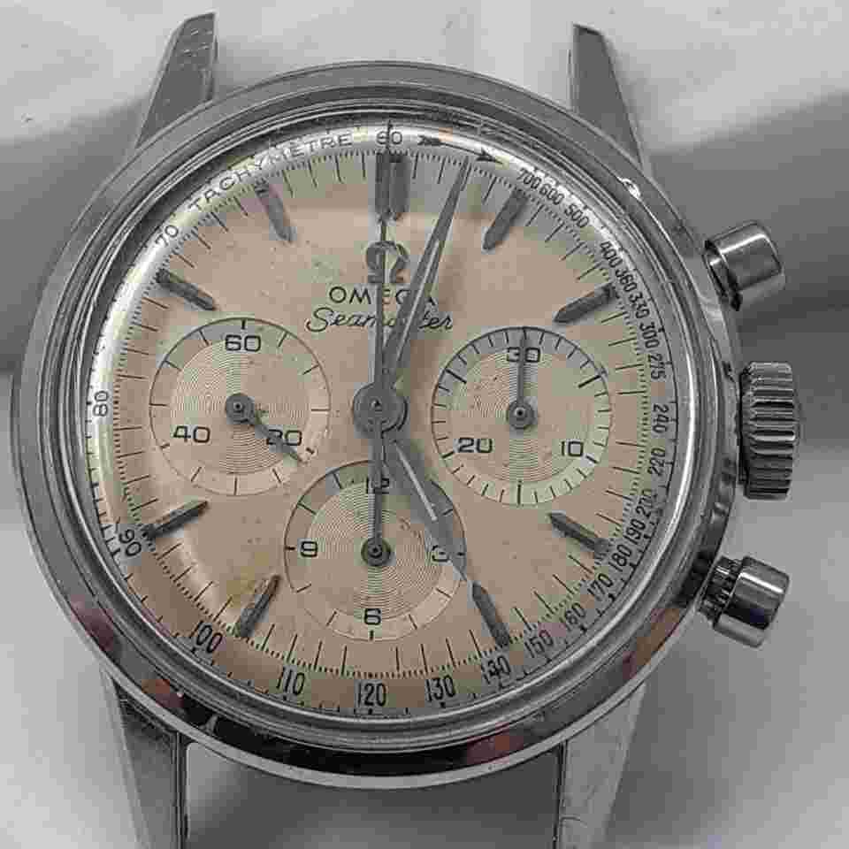 Omega Seamaster
Vintage Omega Seamaster 35mm Chronograph Steel Manual Head Only Watch 105.001-62