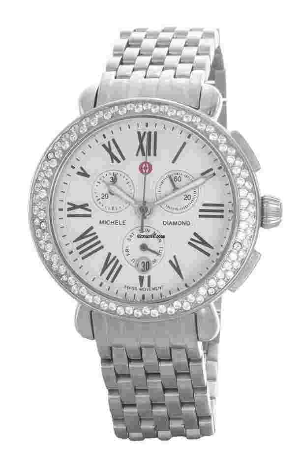 Michele
Women White Dial Quartz Diamond Stainless Steel Watch MWW21A000019