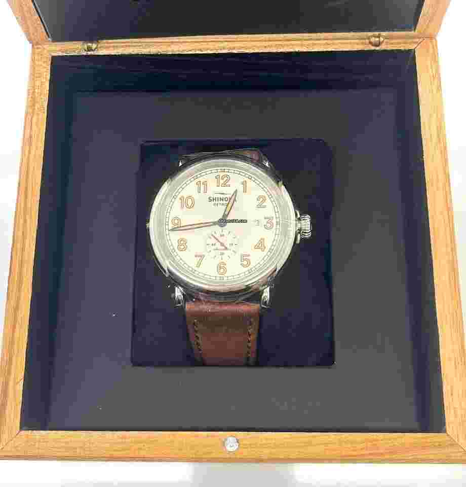 Shinola
The Station Agent Automatic 45mm White Dial Watch S0120204078