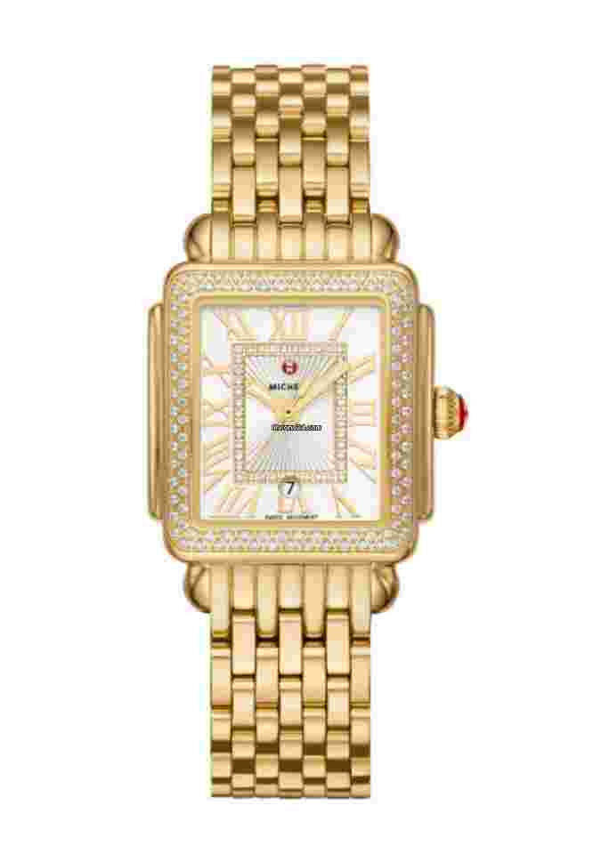 Michele Deco
MWW06G000003 Deco Madison Diamond Bezel Gold 31 mm Quartz Women's Watch