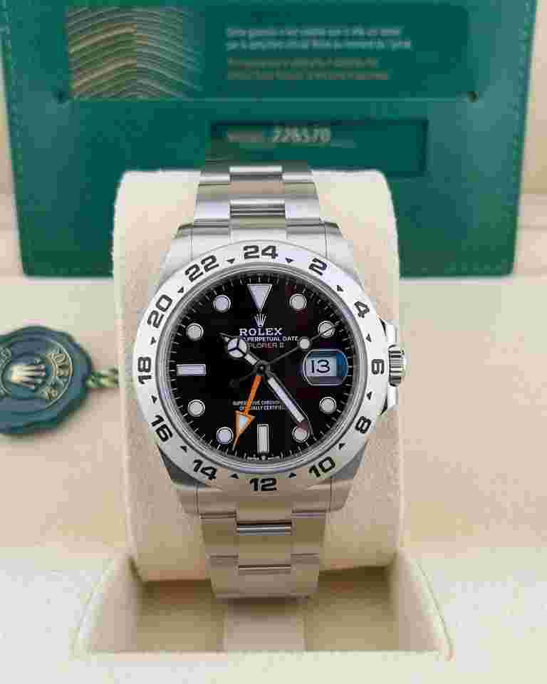Rolex Explorer II
In Stock 2024 Explorer II Black Dial 226570 Oyster Bracelet